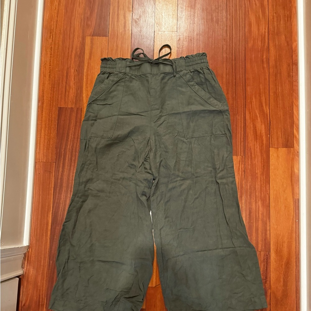 Breezy Wide Leg Linen Blend Pant